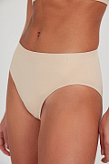 Трусы-слипы миди со средней посадкой (пудрово-бежевый)