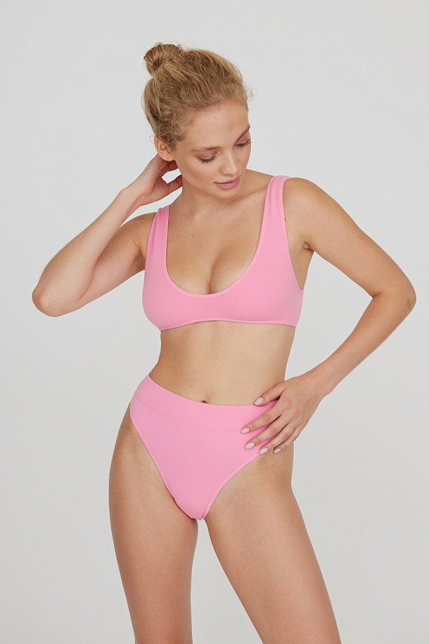 Топ купальника (розовый фламинго)