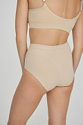 Трусы со средней посадкой с коррекцией (пудрово-бежевый)