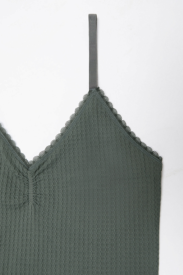 Майка на тонких бретелях (хвойный)