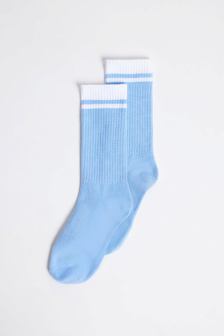Носки высокие (голубой)