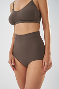 Трусы с высокой посадкой моделирующие (шоколад)
